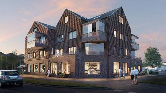 Exteriör bild över Granitor Properties kooperativa hyresrätter Viken Centrum i Viken