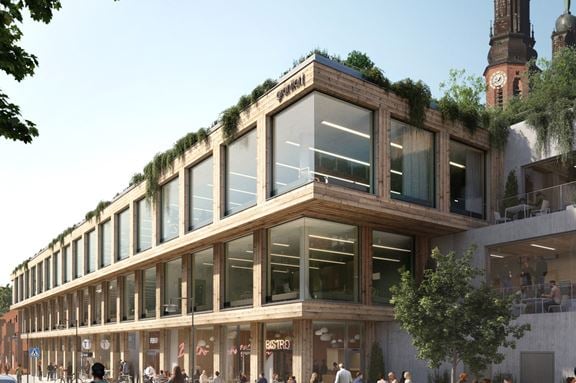 Visionsbild över Granitor Properties kontorsfastighet Wasted Spaces i Stockholm