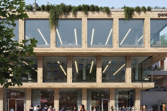 Visionsbild över Granitor Properties kontorsfastighet Wasted Spaces i Stockholm