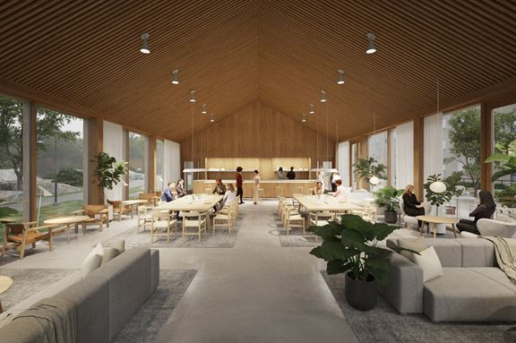 Visionsbild för Granitor Properties kontor Wasted Spaces i Stockholm