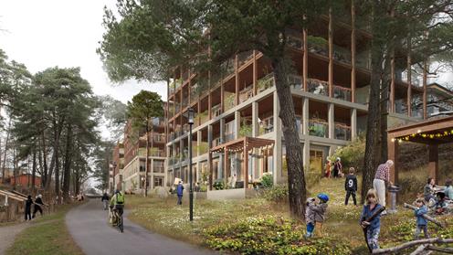 Granitor Properties bostäder Lisebacke Trädgårdar i Stockholm