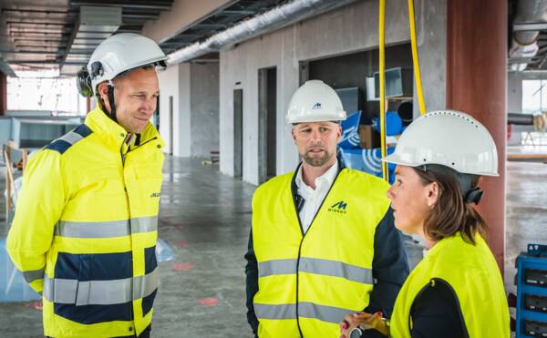 Från vänster Viktor Svensson och Peter Syrén och Maria Ekström