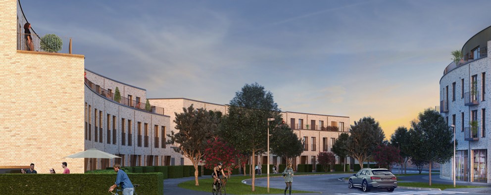 Exteriör bild över Granitor Properties bostäder Brf Paradhusen i Bjärred