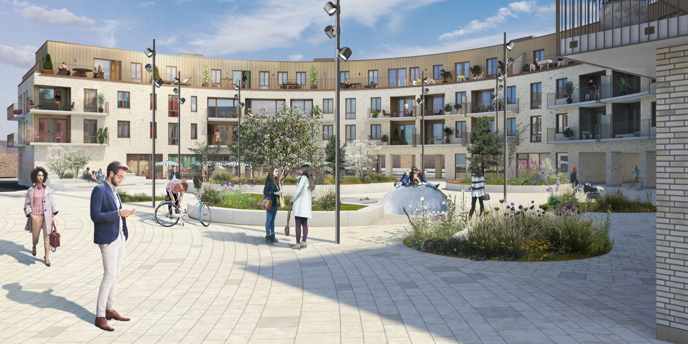 Exteriör bild över Granitor Properties bostäder Brf Residenset i Lomma