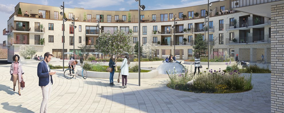 Exteriör bild över Granitor Properties bostäder Brf Residenset i Lomma