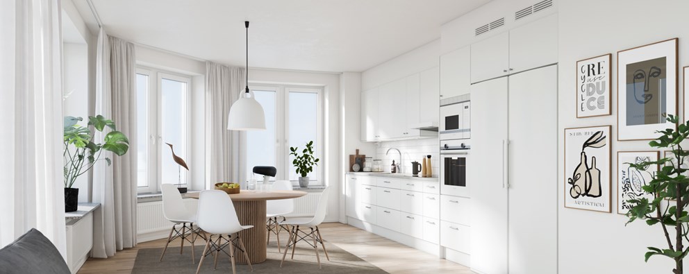 Interiör bild över Granitor Properties bostäder Brf Stadsgränden i Trelleborg