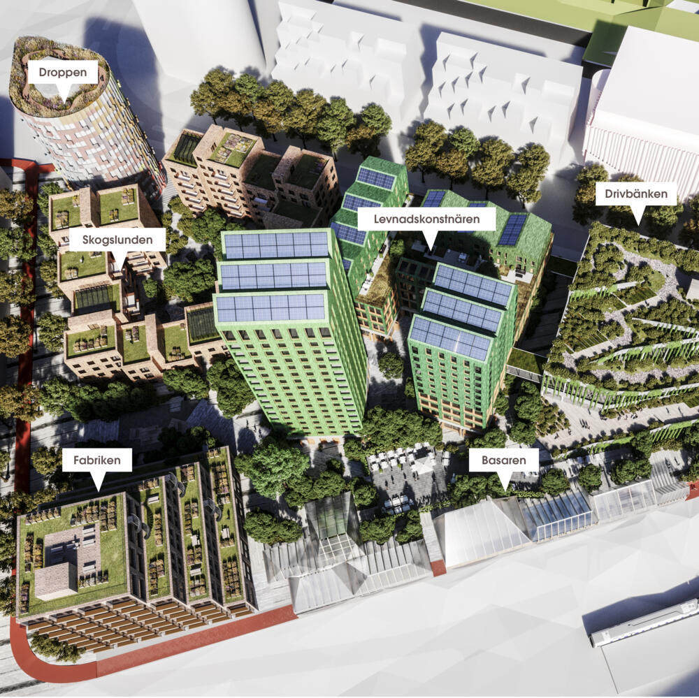 Granitor Properties bostäder Brf Skogslunden i Embassy of Sharing i Hyllie i Malmö