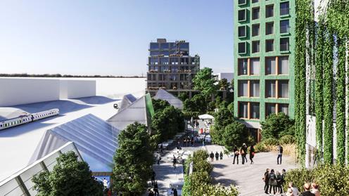 Levnadskonstnären i Embassy of Sharing i Hyllie i Malmö