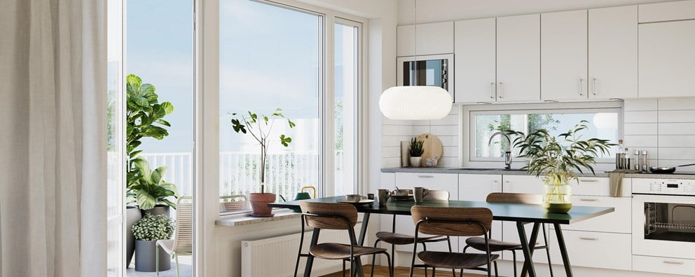Interiör bild över Granitor Properties bostäder Brf Aero i Malmö