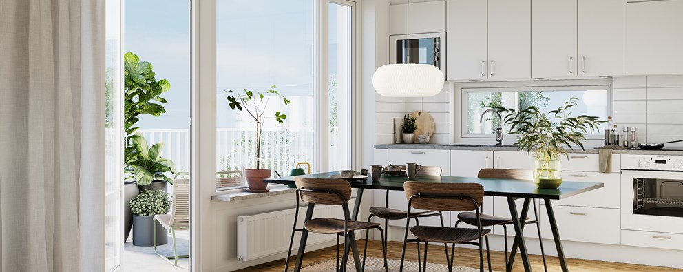 Interiör bild över Granitor Properties bostäder Brf Aero i Malmö