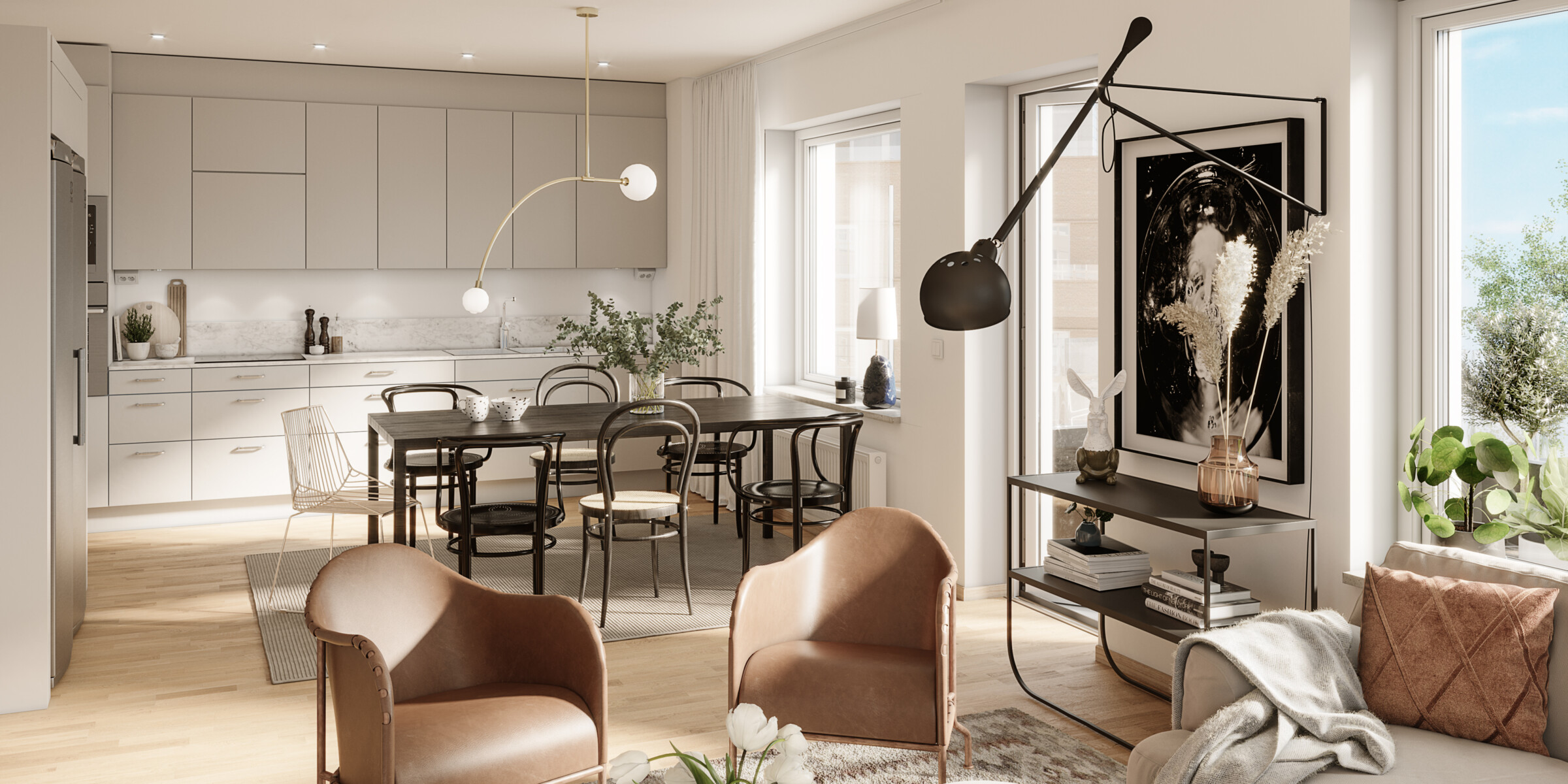 Exteriör över Granitors bostäder Brf Lägerplatsen i Landskrona