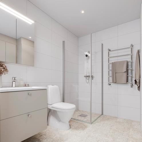 Interiör bild över Granitor Properties bostäder Brf Strandsnäckan i Landskrona