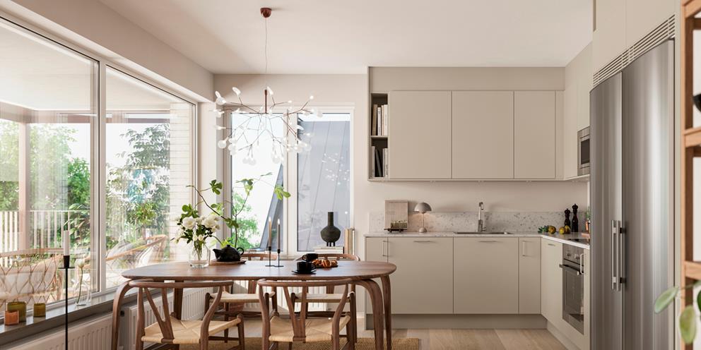 Interiör bild över Granitor Properties bostäder Brf Strandsnäckan i Landskrona
