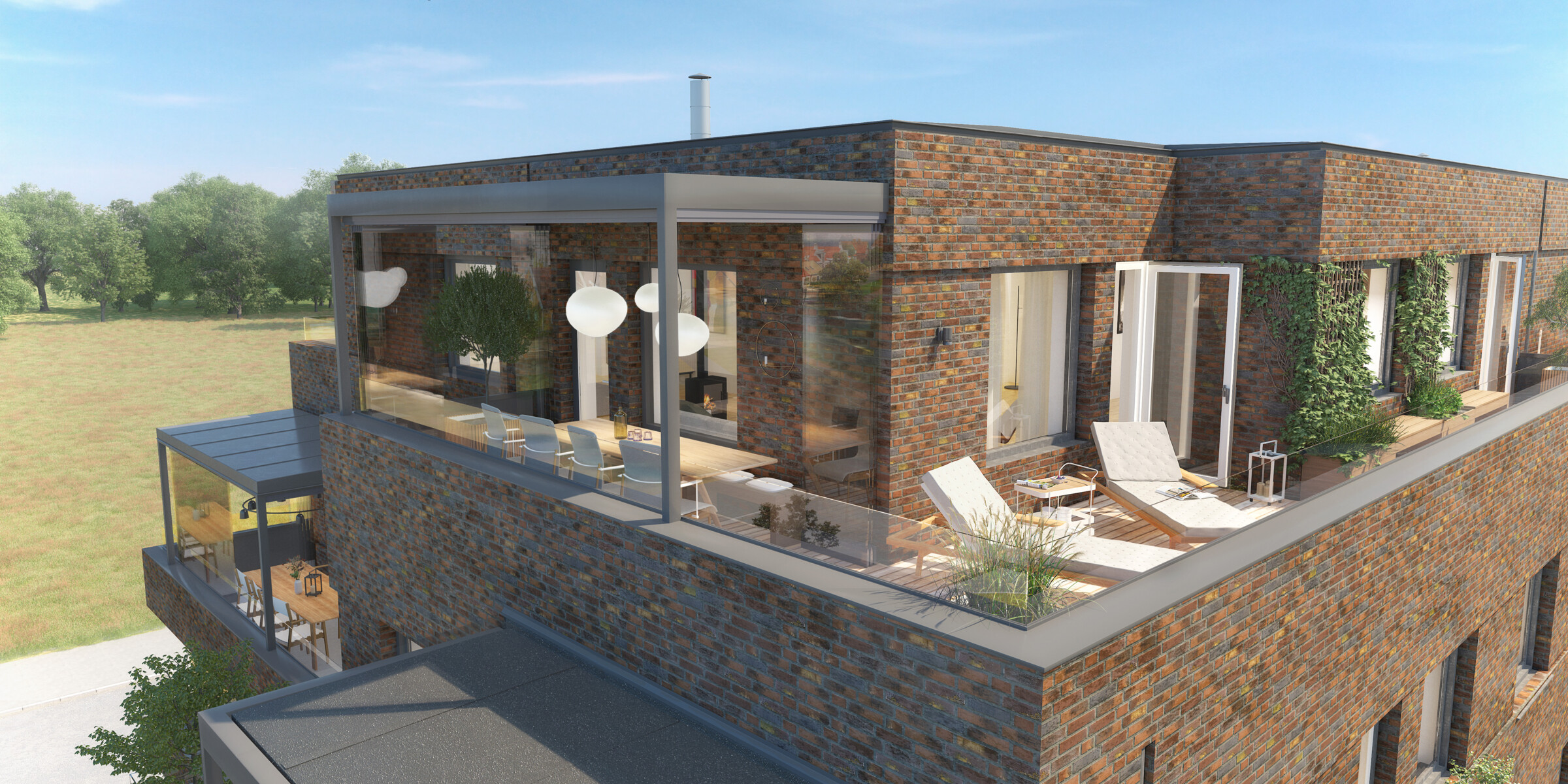 Exteriör över Granitors bostäder Brf Lägerplatsen i Landskrona