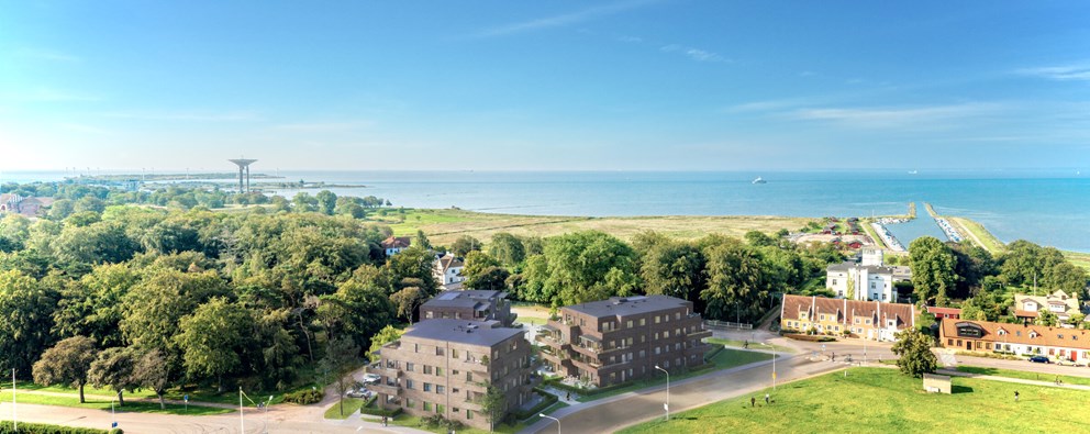 Exteriör över Granitors bostäder Brf Lägerplatsen i Landskrona