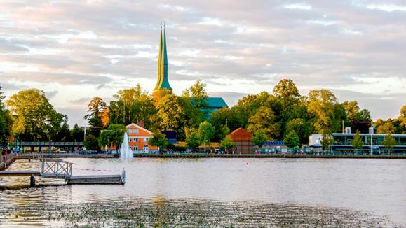 Områdesbild över Växjö