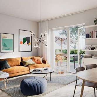 Interiör bild över Granitor Properties bostäder Brf Paradhusen i Bjärred