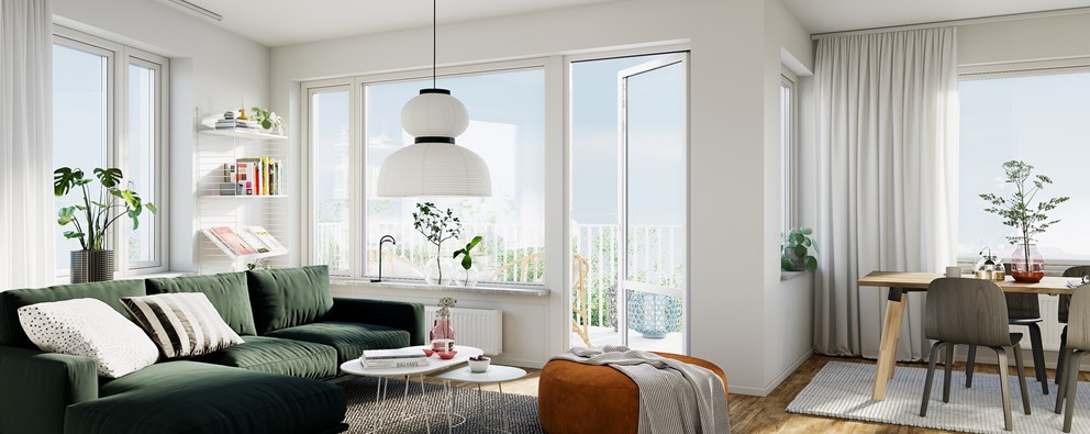 Interiör bild över Granitor Properties bostäder Brf Aero i Malmö