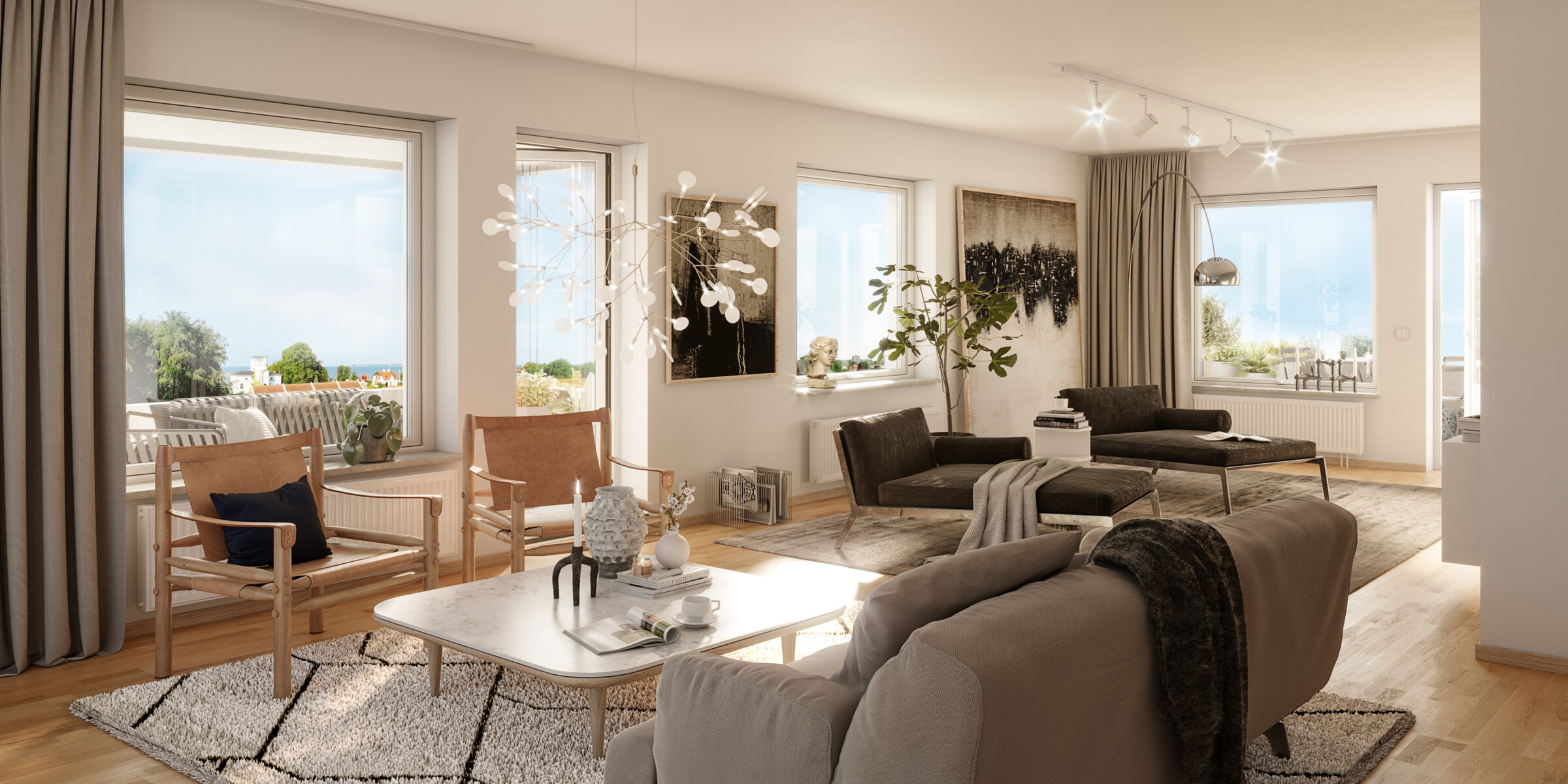 Exteriör över Granitors bostäder Brf Lägerplatsen i Landskrona