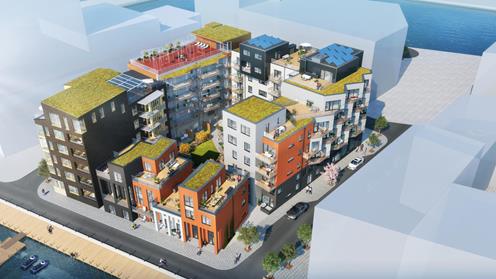 Exteriör bild över Granitor Properties bostäder Oceanvillorna i Helsingborg