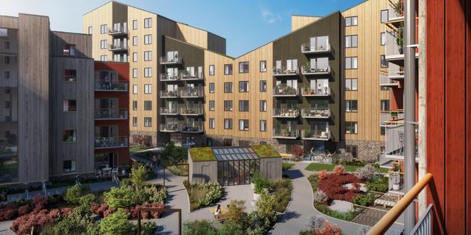 Exteriör bild över Granitor Properties bostäder Brf Biologen 2 i Växjö